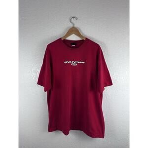 Vintage Gotcha Gear T Shirt Mens Large Red Surf Skate Y2K Logo